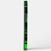 Abstraktes Schwarz-Grün-Zickzack Case-Mate iPhone Hülle (Rückseite / Rechts)