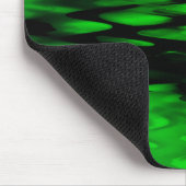 Abstraktes Schwarz-Grün-Zickzack Mousepad (Ecke)