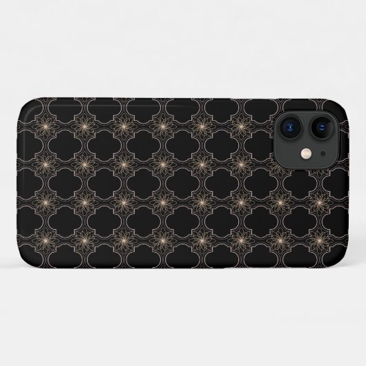 abstraktes Schwarz-Muster Case-Mate iPhone Hülle (Rückseite (Horizontal))