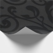 Abstraktes Schwarz-Muster mit eigenem Schwenken Geschenkpapier (Ecke)