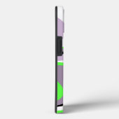 Abstraktes Schwarz-Neon-Grün-Fluid Case-Mate iPhone Hülle (Rückseite / Rechts)