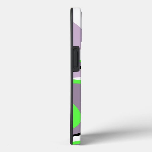 Abstraktes Schwarz-Neon-Grün-Fluid Case-Mate iPhone Hülle (Rückseite / Rechts)