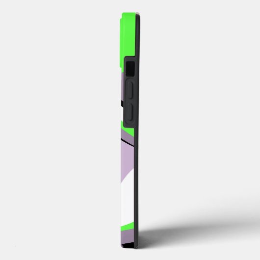 Abstraktes Schwarz-Neon-Grün-Fluid Case-Mate iPhone Hülle (Rückseite / Links)