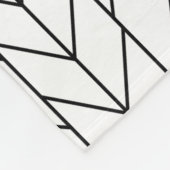 Abstraktes Schwarz- oder Farbherringbone-Muster Fleecedecke (Ecke)