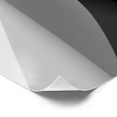 Abstraktes Schwarz Poster (Ecke)