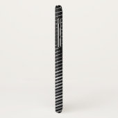 abstraktes Schwarz-Silber-Muster Case-Mate iPhone Hülle (Hinten/Links)