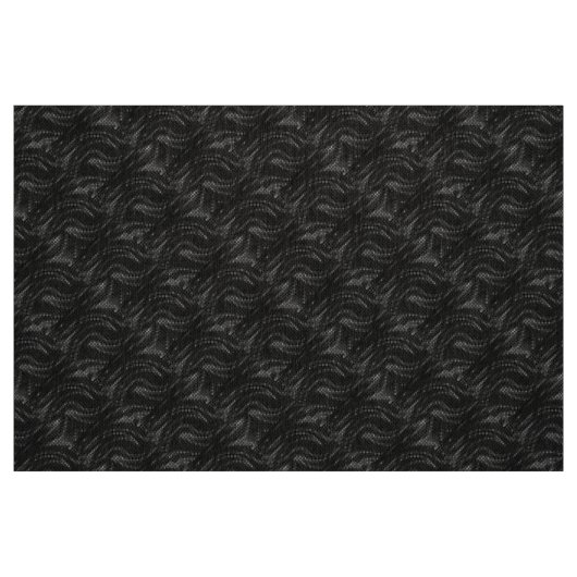 Abstraktes Schwarz-Swirbel-Muster Stoff (Fat Quarter (45,7 x 55,9 cm))