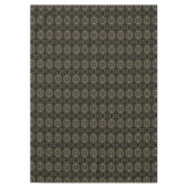 Abstraktes Schwarz und Gold Tischdecke (Vorderseite)