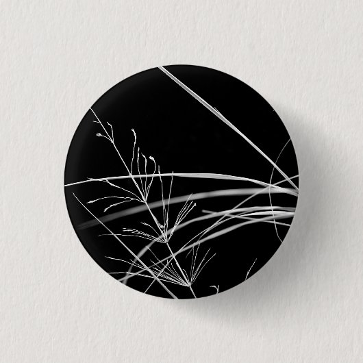 Abstraktes Schwarz-Weiß-Abzeichen Button (Vorderseite)