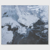 Abstraktes Schwarz-Weiß-Bild Geschenkpapier (Flach)