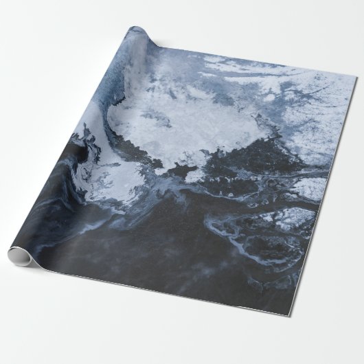 Abstraktes Schwarz-Weiß-Bild Geschenkpapier (Ungerollt)
