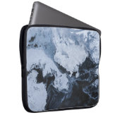 Abstraktes Schwarz-Weiß-Bild Laptopschutzhülle (Vorne Rechts)