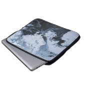 Abstraktes Schwarz-Weiß-Bild Laptopschutzhülle (Vorne Knopf)