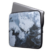 Abstraktes Schwarz-Weiß-Bild Laptopschutzhülle (Vorderseite Links)