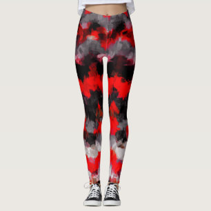 Abstraktes Schwarz-Weiß-Bild Leggings