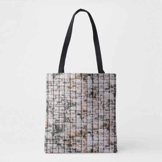 Abstraktes Schwarz-Weiß-Bild Tasche (Vorderseite)