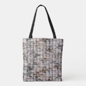 Abstraktes Schwarz-Weiß-Bild Tasche (Rückseite)