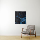 Abstraktes Schwarz-Weiß-Bild Wandteppich (Beispiel)