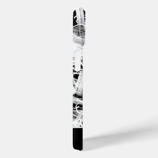 Abstraktes Schwarz/Weiß Case-Mate iPhone Hülle (Rückseite / Rechts)