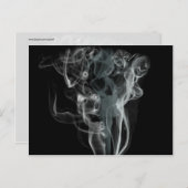 Abstraktes Schwarz-Weiß-Design Postkarte (Vorne/Hinten)