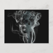 Abstraktes Schwarz-Weiß-Design Postkarte (Vorderseite)