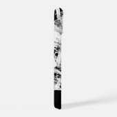 Abstraktes Schwarz/Weiß iPhone 15 Hülle (Rechte Seite)