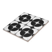 Abstraktes Schwarz-Weiß-Muster Fliese (Seite)