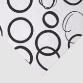 Abstraktes Schwarz-Weiß-Muster Seidenpapier (Detail)