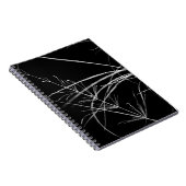 Abstraktes Schwarz-Weiß-Nature-Notebook Notizblock (Rechte Seite)