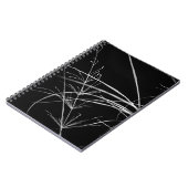 Abstraktes Schwarz-Weiß-Nature-Notebook Notizblock (Linke Seite)