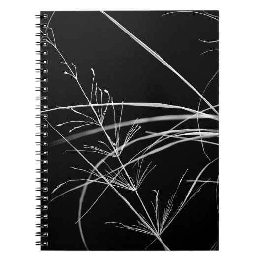 Abstraktes Schwarz-Weiß-Nature-Notebook Notizblock (Vorderseite)