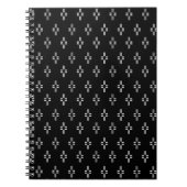 Abstraktes Schwarz/Weiß-Notebook Notizblock (Vorderseite)