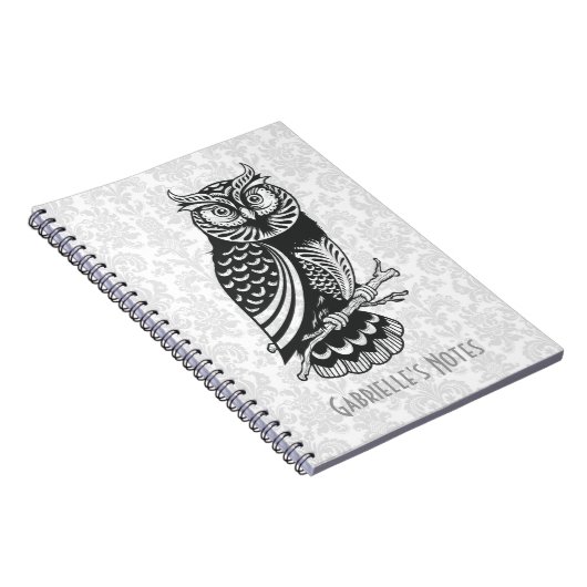 Abstraktes Schwarz/Weiß Notizblock (Rechte Seite)