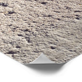 Abstraktes Schwarz-Weiß-Poster (geknackte Wand) Poster (Ecke)