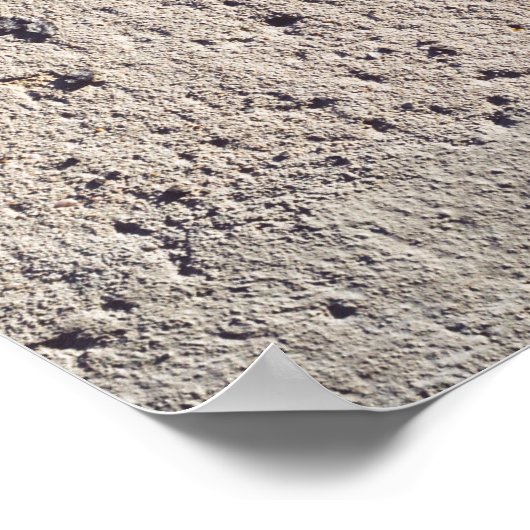 Abstraktes Schwarz-Weiß-Poster (geknackte Wand) Poster (Ecke)