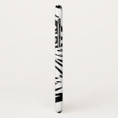 Abstraktes Schwarz-Weiß-Tiger-Gesicht Case-Mate iPhone Hülle (Hinten/Links)