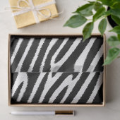 Abstraktes Schwarz-Weiß-Zebra-Muster Seidenpapier (Geschenk)