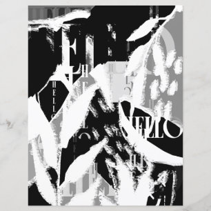 Abstraktes Schwarz-weißes graues Scrapbook