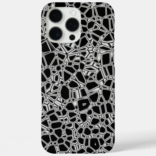 Abstraktes Schwarz-weißes Kryptonite Case-Mate iPhone Hülle (Rückseite)