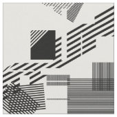 Abstraktes Schwarz-weißes modernes Stoff (Nahaufnahme)