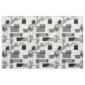 Abstraktes Schwarz-weißes modernes Stoff (Fat Quarter (45,7 x 55,9 cm))