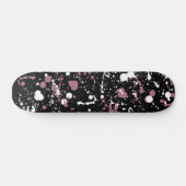 Abstraktes Schwarz-weißes Musterskateboard Skateboard (Horizontal)