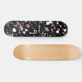 Abstraktes Schwarz-weißes Musterskateboard Skateboard (Horizontal)