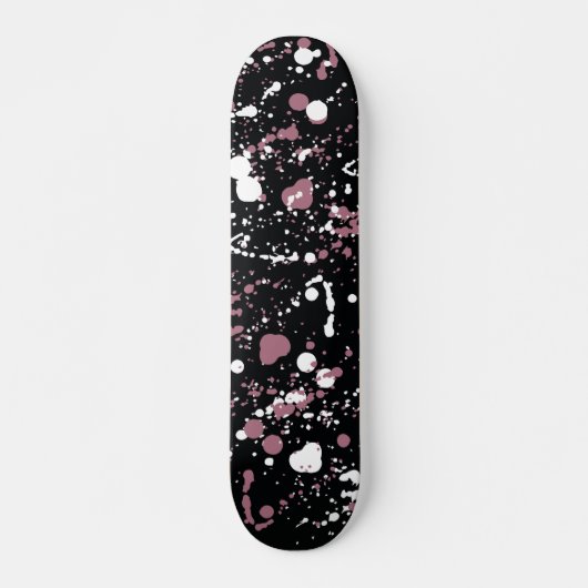 Abstraktes Schwarz-weißes Musterskateboard Skateboard (Vorne)