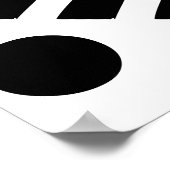 Abstraktes Schwarz-weißes Poster (Ecke)