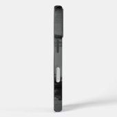 Abstraktes Schwarzes Aquarell-Monogramm Case-Mate iPhone Hülle (Rückseite / Rechts)