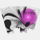 Abstraktes Schwarzes Grau mit Magenta Fraktal Kuns Geschenkschachtel (Ungeklappt)