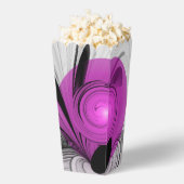 Abstraktes Schwarzes Grau mit Magenta Fraktal Kuns Geschenkschachtel (Geplatzt)