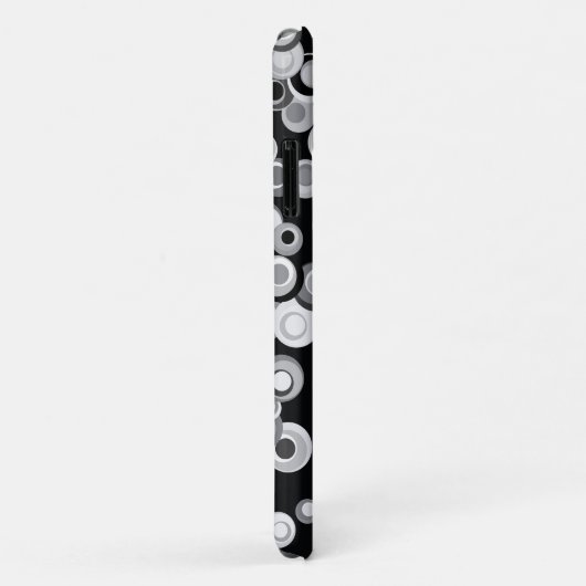 Abstraktes, schwarzes, graues, weißes Gehäuse Case-Mate iPhone Hülle (Hinten/Rechts)