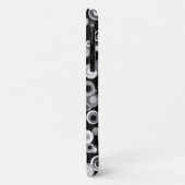 Abstraktes, schwarzes, graues, weißes Gehäuse Case-Mate iPhone Hülle (Hinten/Links)